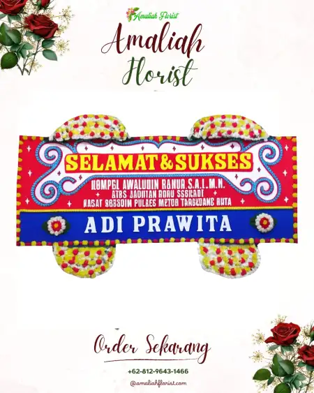 Papan Bunga Ucapan Selamat Karangduwet